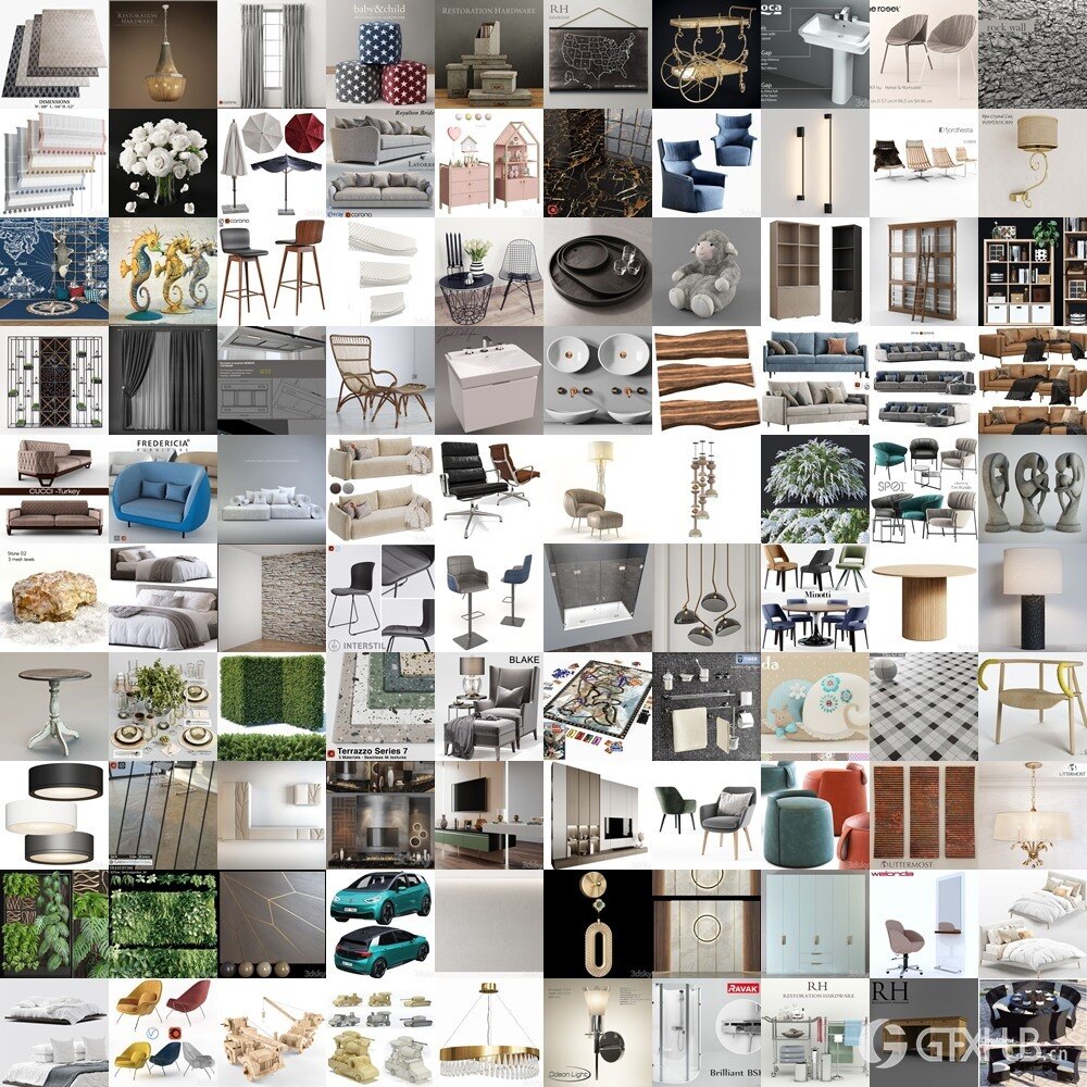 3DSky Pro 3D模型合辑2025年4月第3季 | 400套 | 21GB