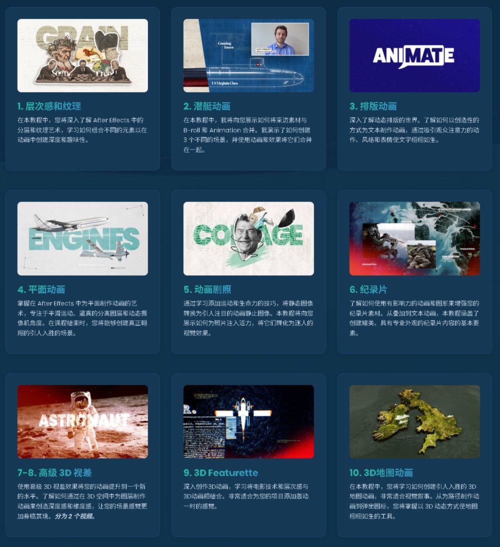 【中文字幕】AE创意片头包装动画制作基础进阶高级教程 Animation Pro Course