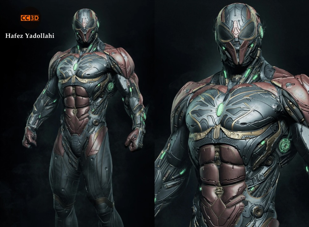 【中文字幕】 ZBrush 高级硬表面雕刻 3D 角色高级技术教程