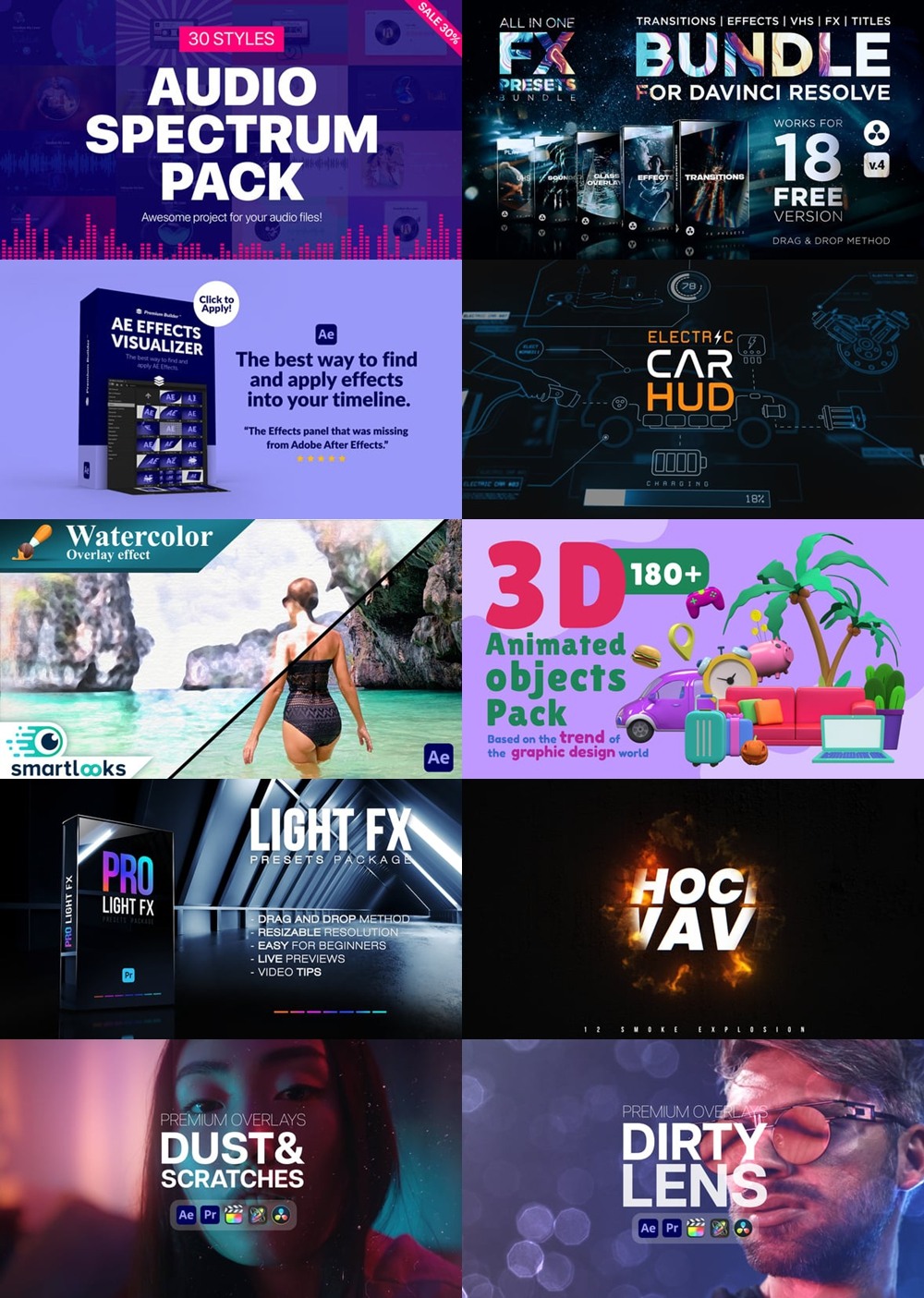After Effects AE模版素材合集2025年第2季