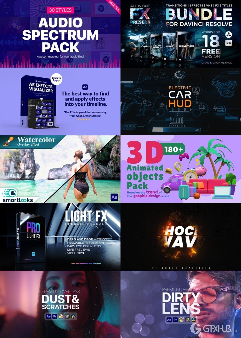 After Effects AE模版素材合集2025年第2季