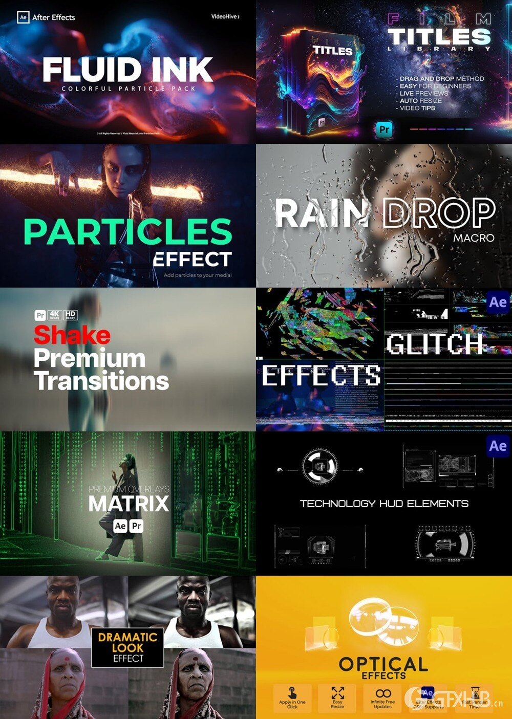 After Effects AE模版素材合集2025年第2季