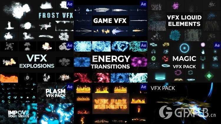 After Effects AE模版素材合集2025年第1季