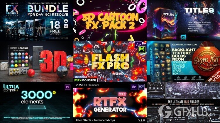 After Effects AE模版素材合集2025年第2季