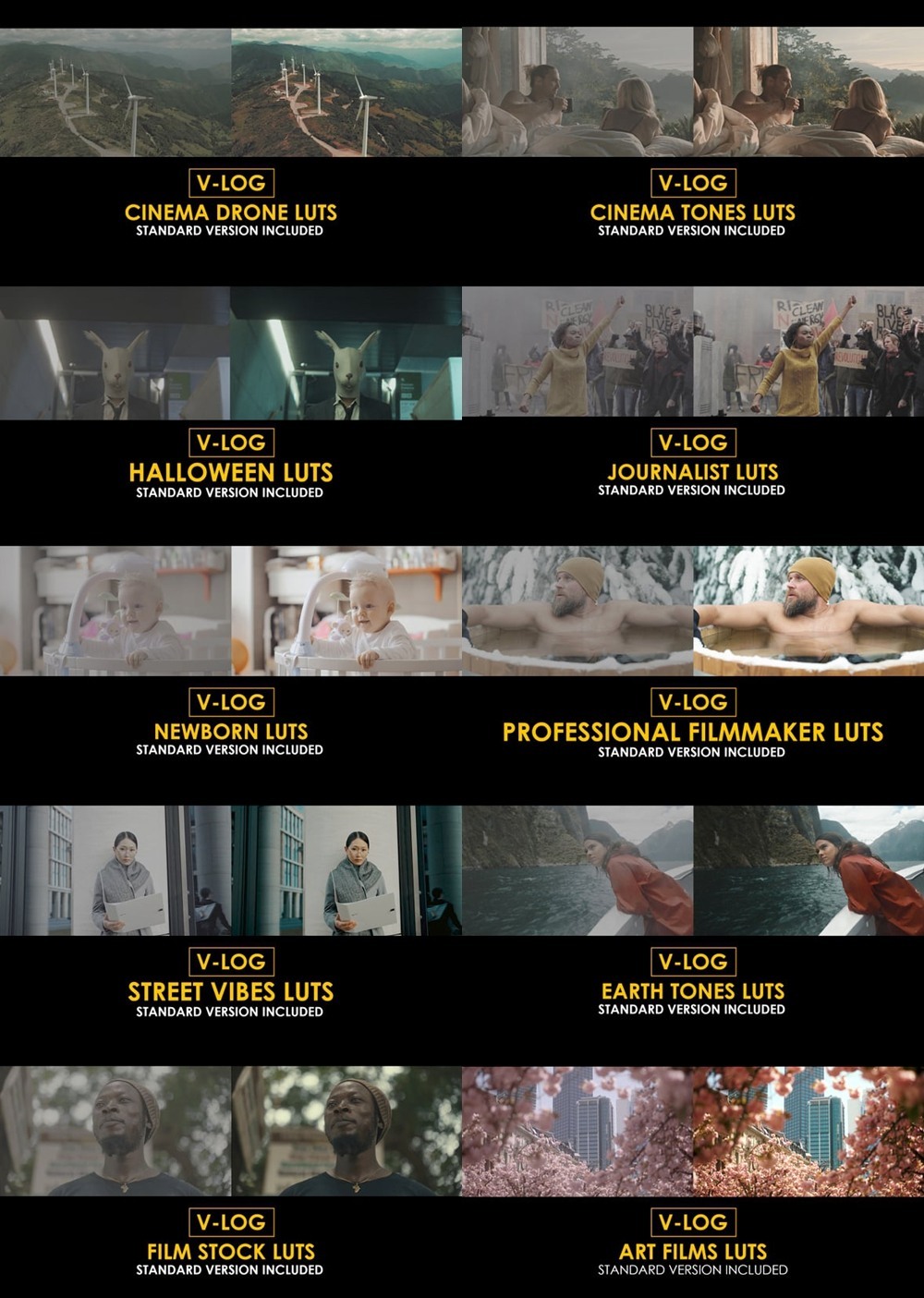 Apple Motion & FCPX 素材合集2025第2季 Luts 颜色预设