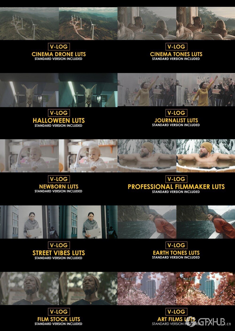 Apple Motion & FCPX 素材合集2025第2季 Luts 颜色预设