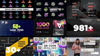 Apple Motion & FCPX 插件模板素材合集2025第1季