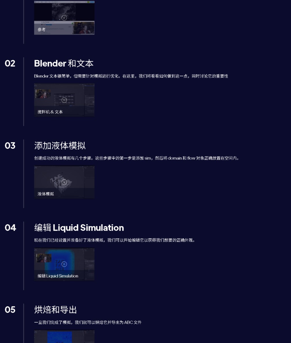 【中文字幕】Blender 流体模拟和几何节点创建专业动态图形教程