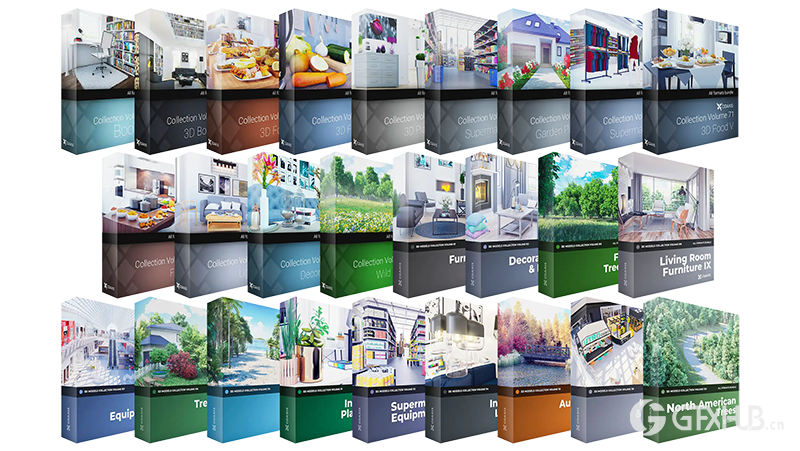 CGAxis 120卷3D模型合集 CGAxis - Models Mega Archive 120 pack