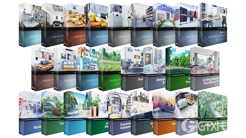 CGAxis 120卷3D模型合集 CGAxis - Models Mega Archive 120 pack