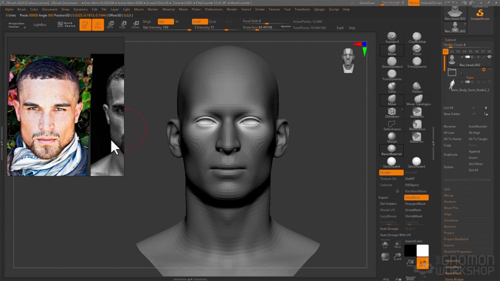 【中文字幕】Maya+Zbrush 创建角色半身像：从构思到最终渲染