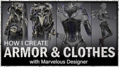 Marvelous Designer 角色盔甲和衣服制作教程