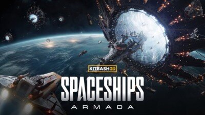 Kitbash3D – 科幻套件：宇宙飞船舰队Blend模型