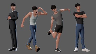 Maya 角色绑定3D模型 Mireuk – character rig for maya
