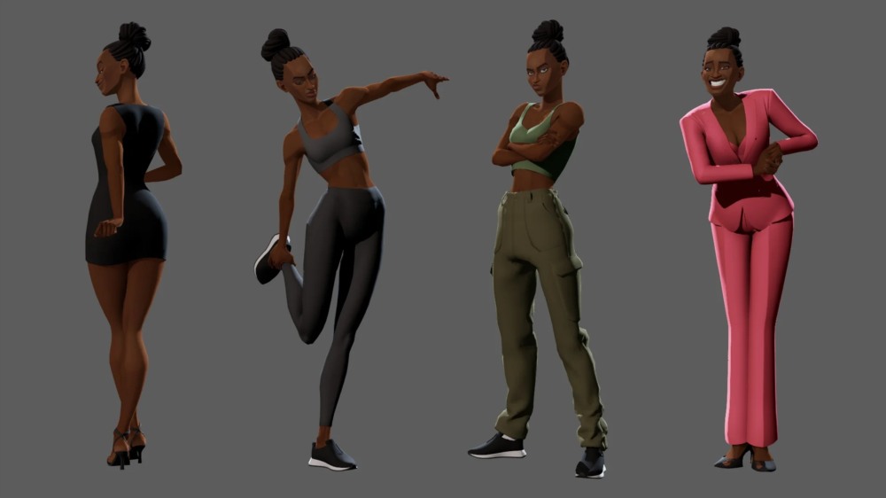 Maya 角色绑定3D模型 Modjadji – character rig for maya