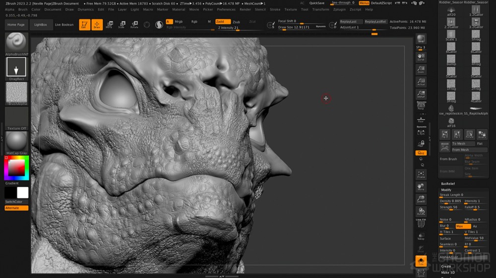 【中文字幕】ZBrush 虚拟化妆角色设计教程 Virtual Makeup Design Volume 1