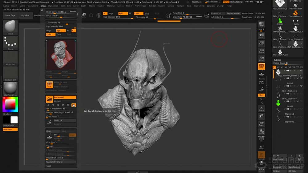 【中文字幕】ZBrush 虚拟化妆角色设计教程 Virtual Makeup Design Volume 1