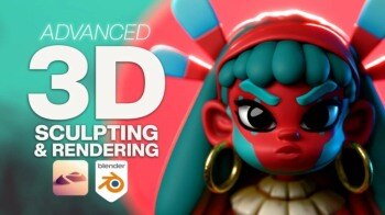 【中文字幕】Nomad Sculpt & Blender 高级 3D 雕刻和渲染教程