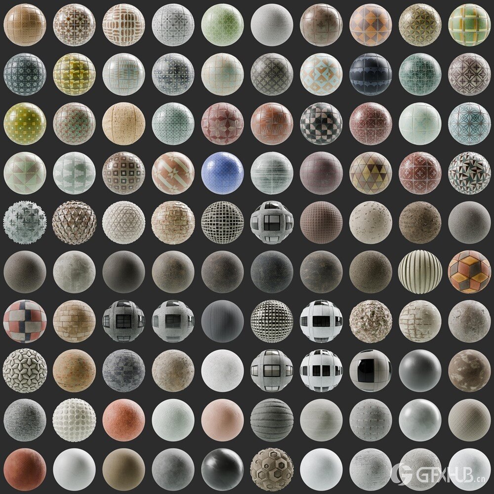 700+ SBSAR 混凝土沥青材质预设 Substances Concrete - Asphalt