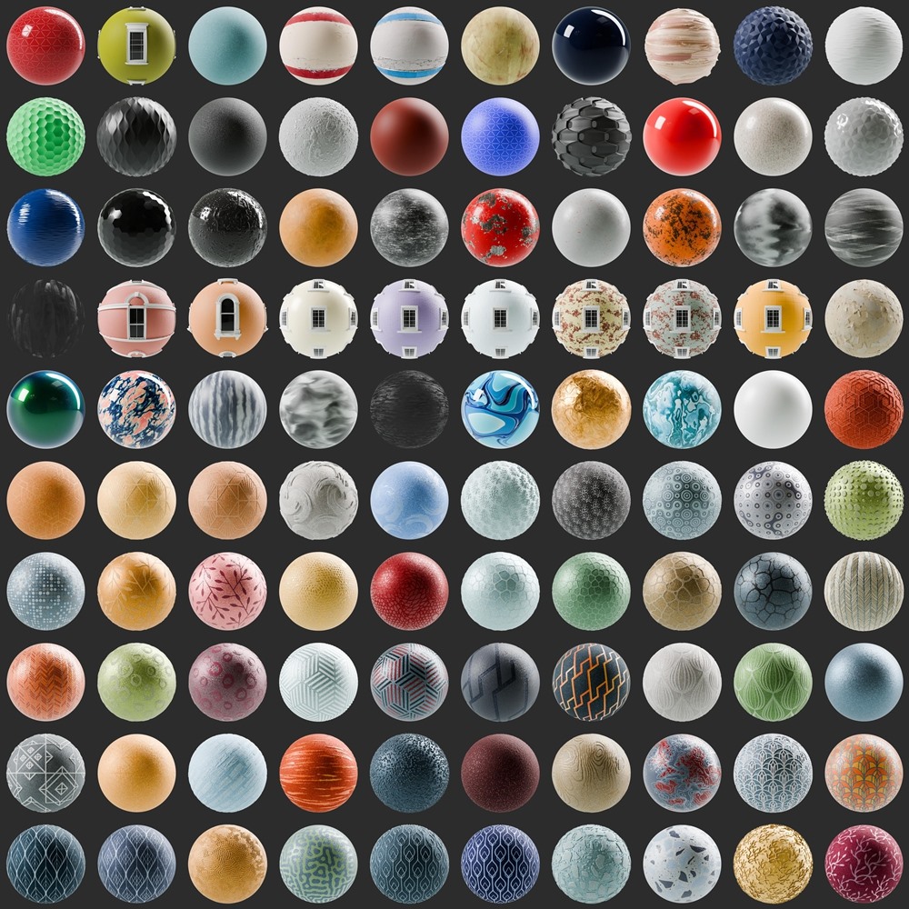 200+ SBSAR 油漆涂料材质预设 Substances Paint Materials