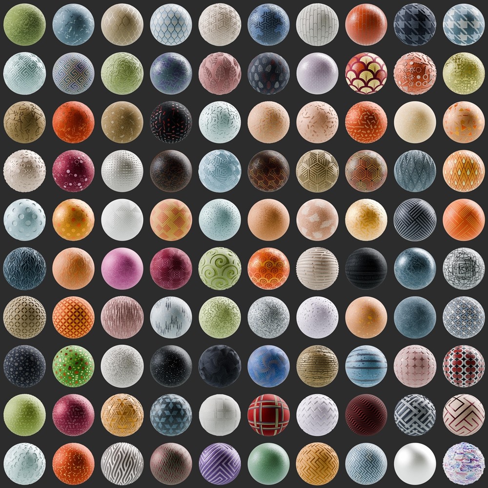 200+ SBSAR 油漆涂料材质预设 Substances Paint Materials
