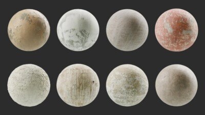 120+ SBSAR 石膏材质预设 Substances Plaster Materials