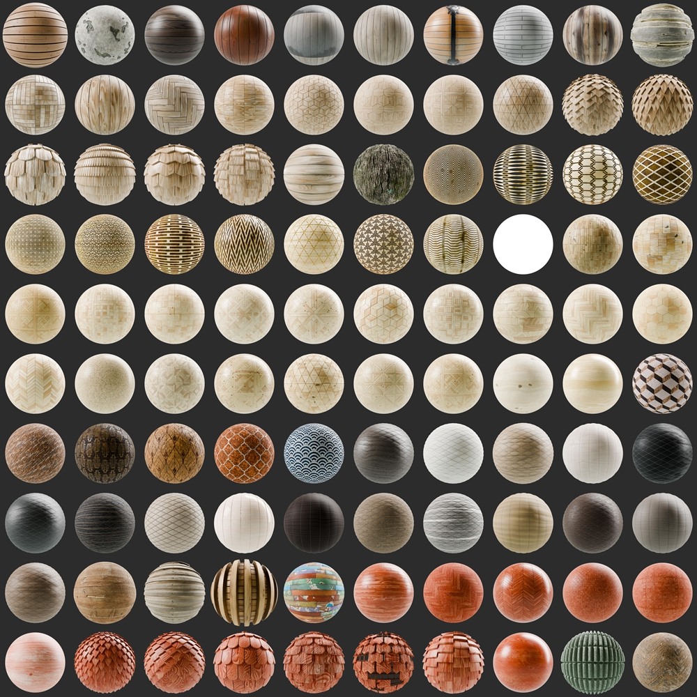 1600+ SBSAR 木材木地板材质预设 Substances Wood Materials