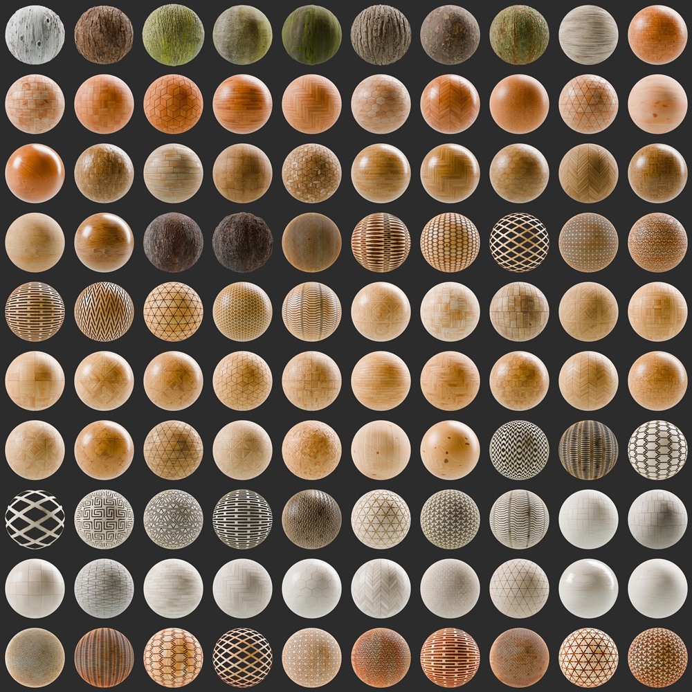 1600+ SBSAR 木材木地板材质预设 Substances Wood Materials