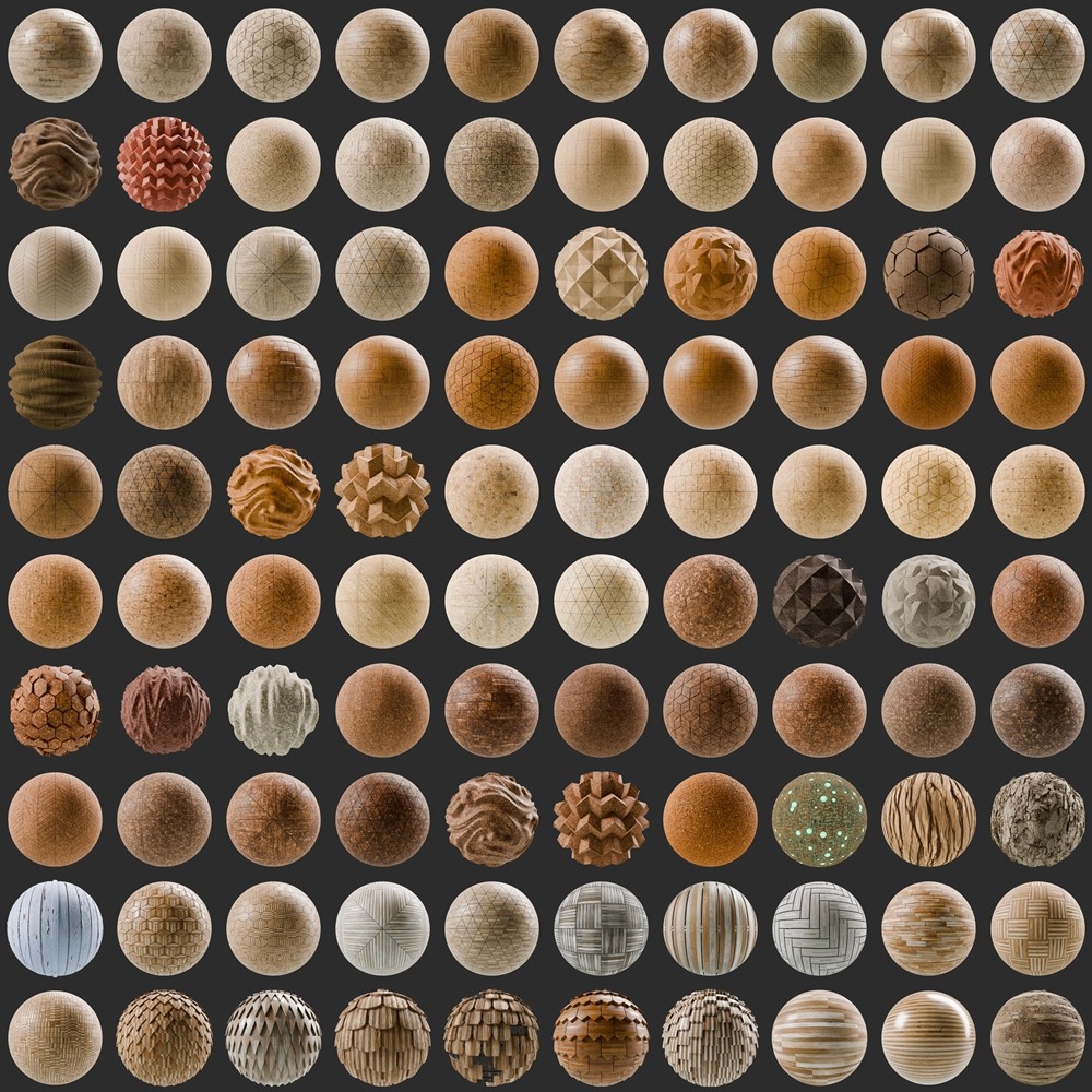 1600+ SBSAR 木材木地板材质预设 Substances Wood Materials