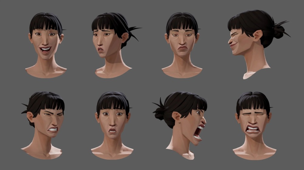 Maya 角色绑定3D模型 Mazu – character rig for maya