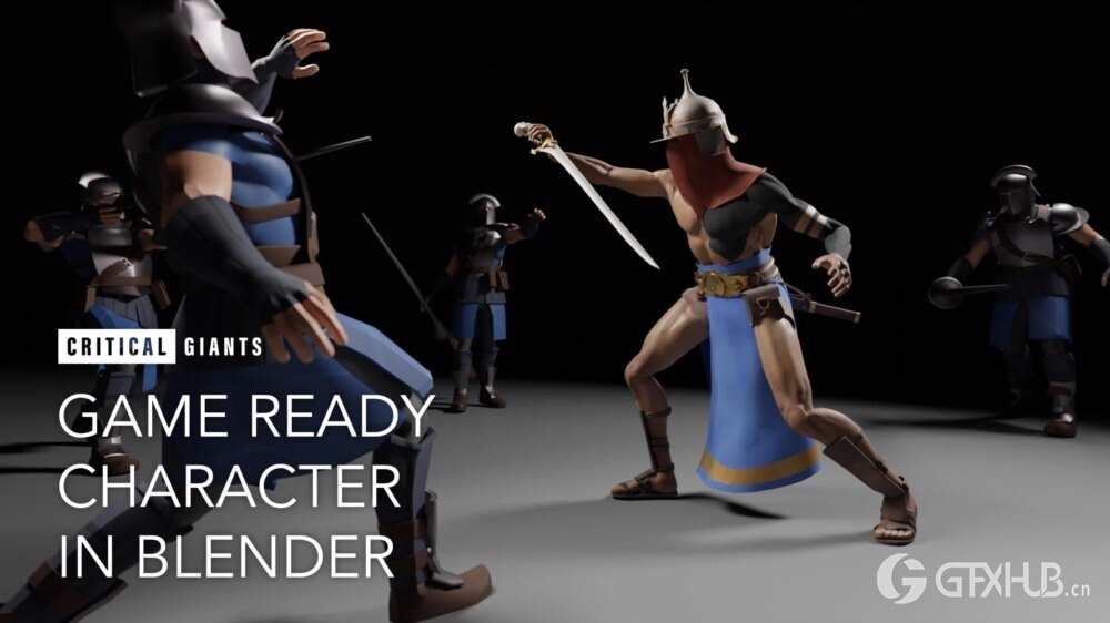 Blender 游戏角色制作完整流程 Game Ready Character In Blender