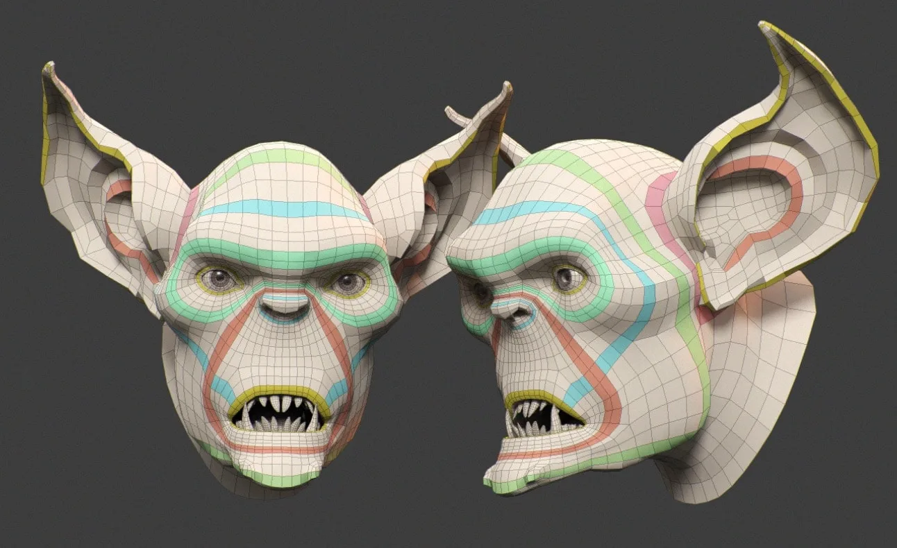 【中文字幕】Maya + ZBrush 重新拓扑完整人物角色教程