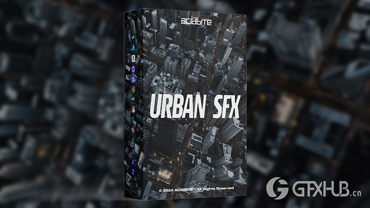 140个城市街头音效紧张悬疑气氛电影背景环境转场 Acidbite – Urban SFX