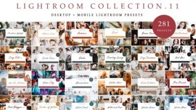 BUNDLE 11 – 281 x Lightroom Presets for Desktop – 24 Packs