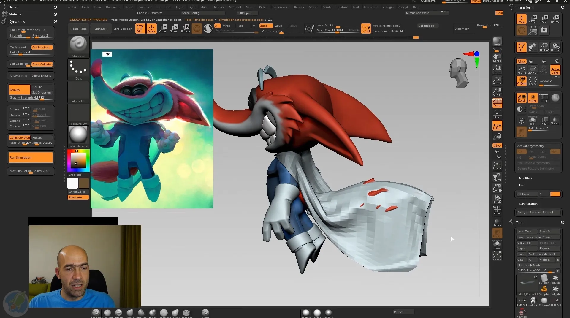 【中文字幕】Zbrush-Blender-Substance Painter 适合绝对初学者的完整 3D 游戏角色教程