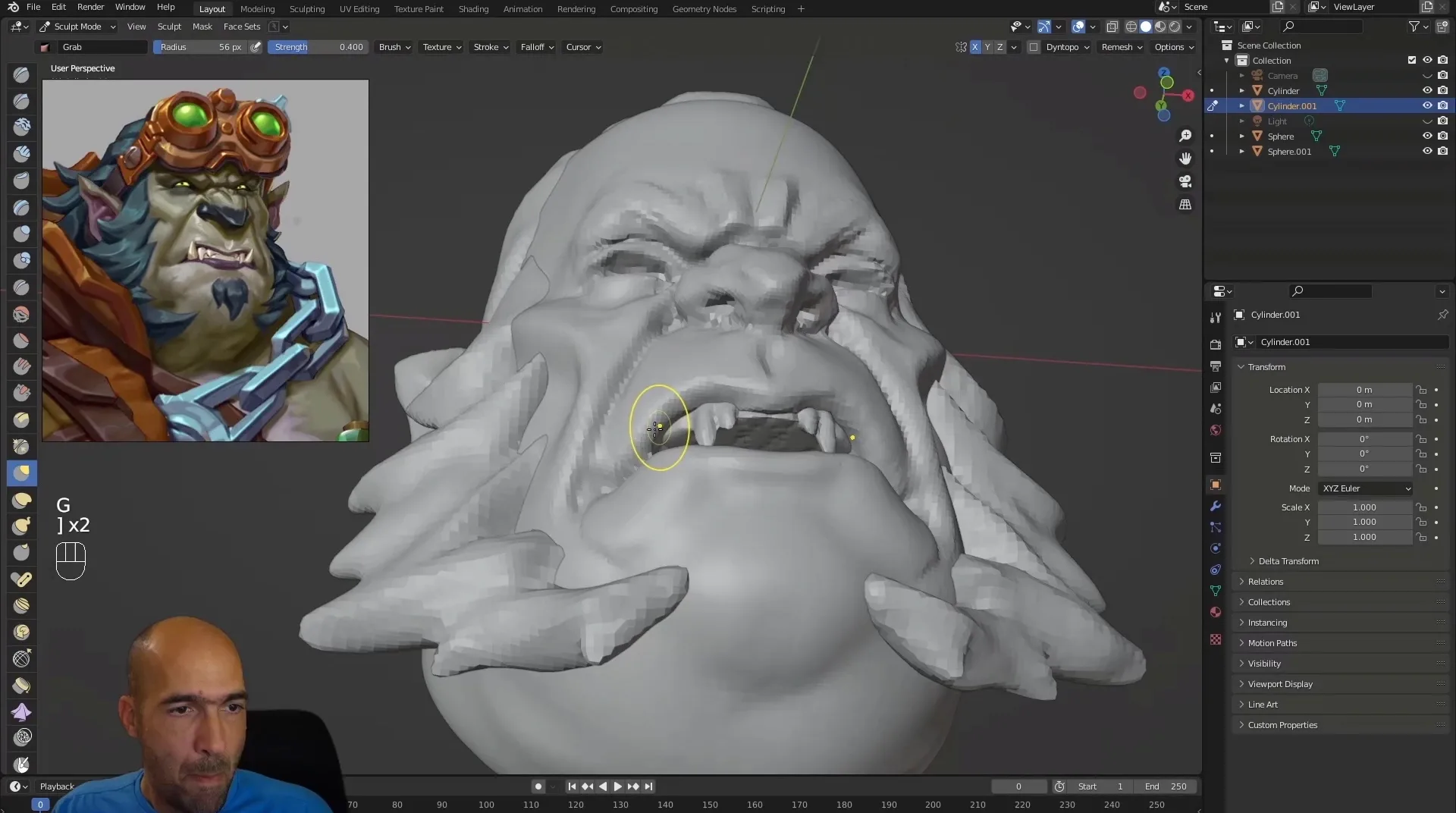 【中文字幕】Blender 创建商业 3D 游戏角色完整教程 Create a Commercial 3D Game Character in Blender