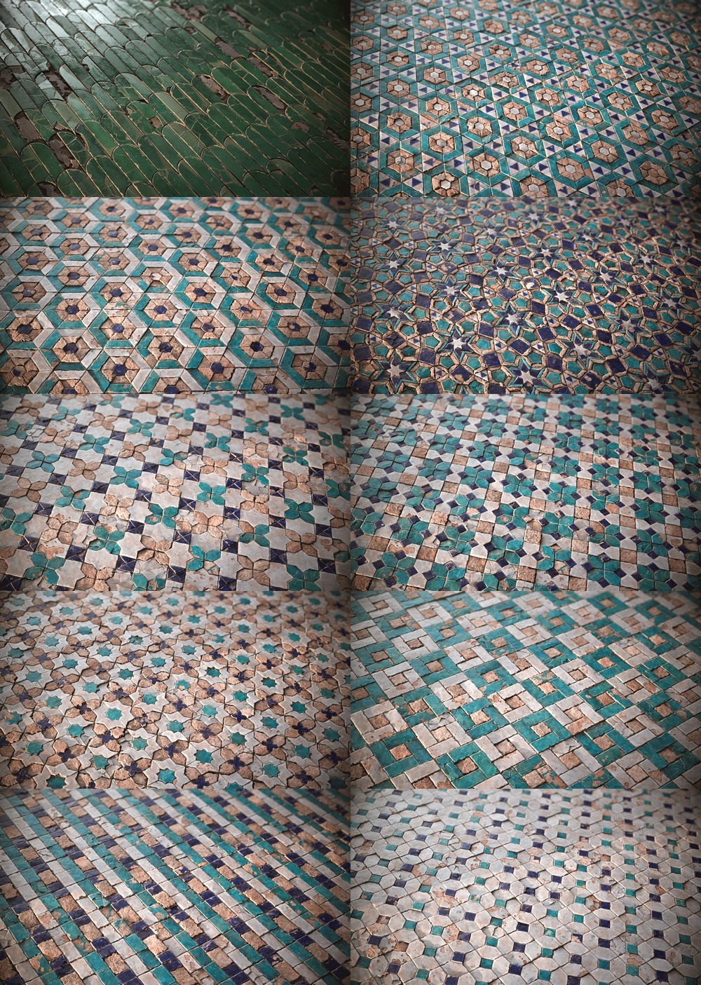 50 种瓷砖 SBSR 材质+贴图 - 数千种变化 50 Tile Materials - Thousands of Variations PNG