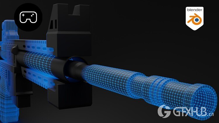 Blender 硬表面 3D 建模教程 Blender EXPERT in Hard Surface Modeling