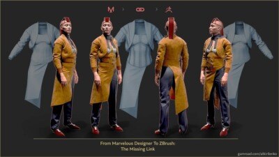 【中文字幕】MD+ZBrush 创建高质量数字服装全流程教程