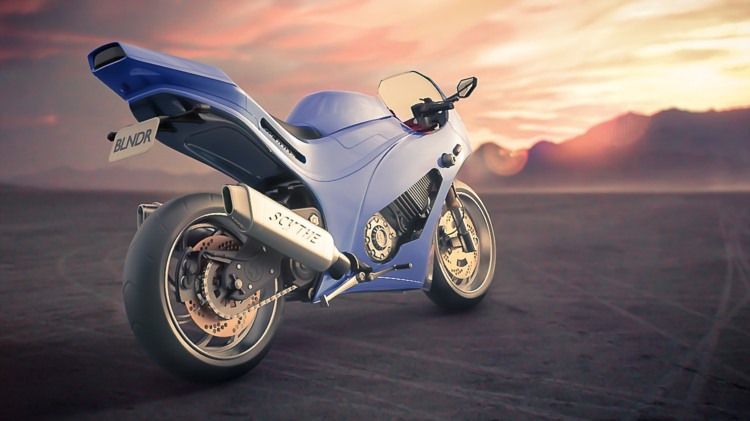 Blender 高多边形摩托车建模教程 CGCookie – Modeling a Motorcycle