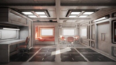 未来派公寓3D 模型套件捆绑包 CGAxis – Futuristic Apartment