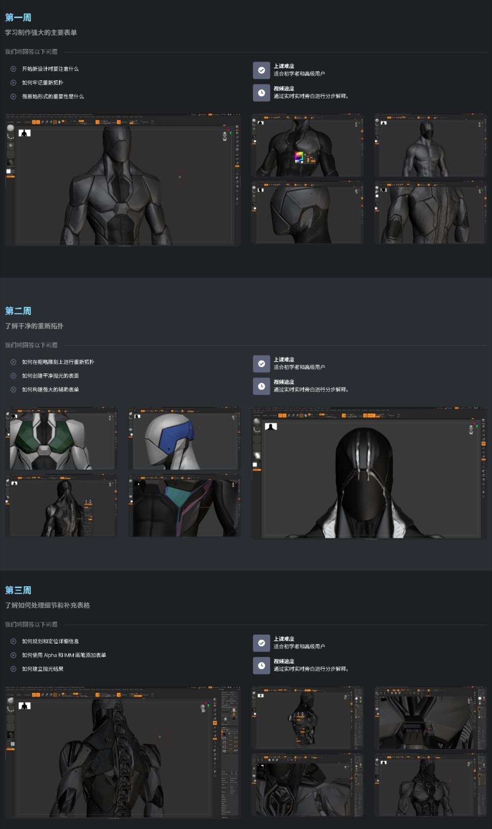 【中文字幕】ZBrush 硬表面机器人建模教程 Intro to ZBrush Hard Surface