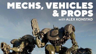 Alex Konstad 机械硬表面设计大师课程 Mechs Vehicles & Props with Alex Konstad