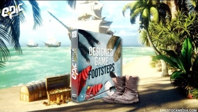 5442 种游戏脚步声音效库 Epic Stock Media Designed Game Footsteps Part 1