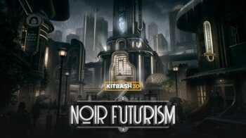 Blender 黑色未来主义高层建筑3D模型 KitBash3D – Noir Futurism