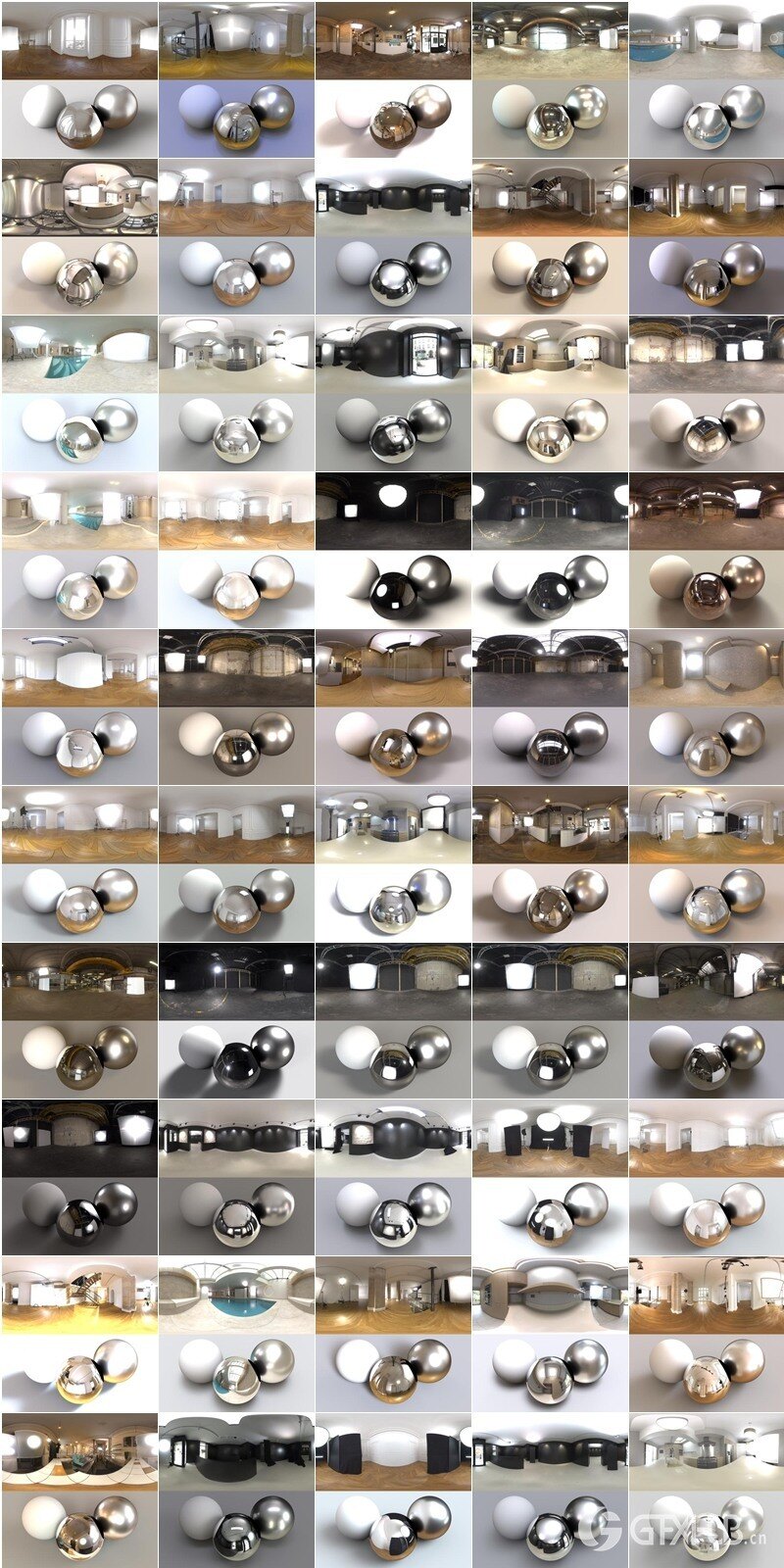 50+ 8K 室内HDRI全景贴图 Substance HDRI - Interior Studio & Living Spaces