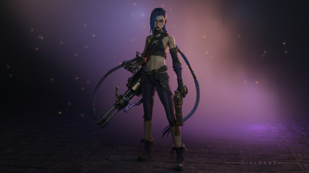 JinX 建模 - Blender 3.0 - 全流程视频和 3D 模型