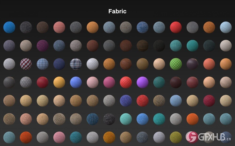 适用于 C4D 的 Arnold 纺织布料材质预设 Arnold Fabric Materials Pack for Cinema 4D