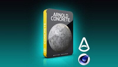 适用于 C4D 的 Arnold 混凝土材质预设 Arnold Concrete Materials Pack for Cinema 4D