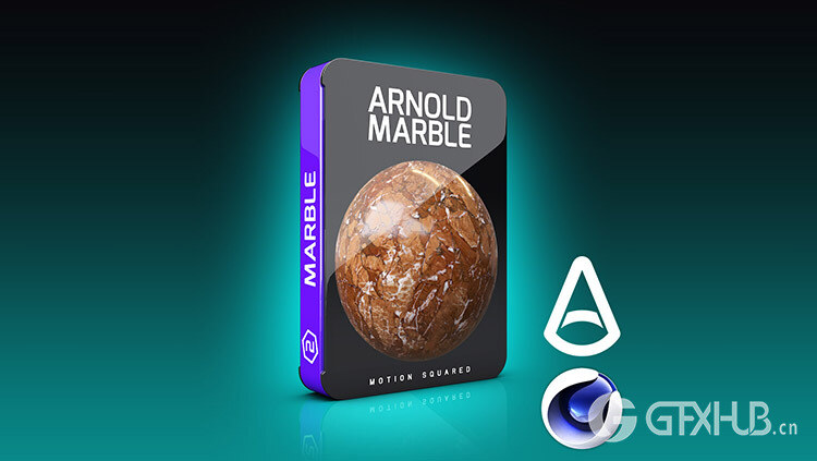 适用于 C4D 的 Arnold 大理石材质预设 Arnold Marble Materials Pack for Cinema 4D